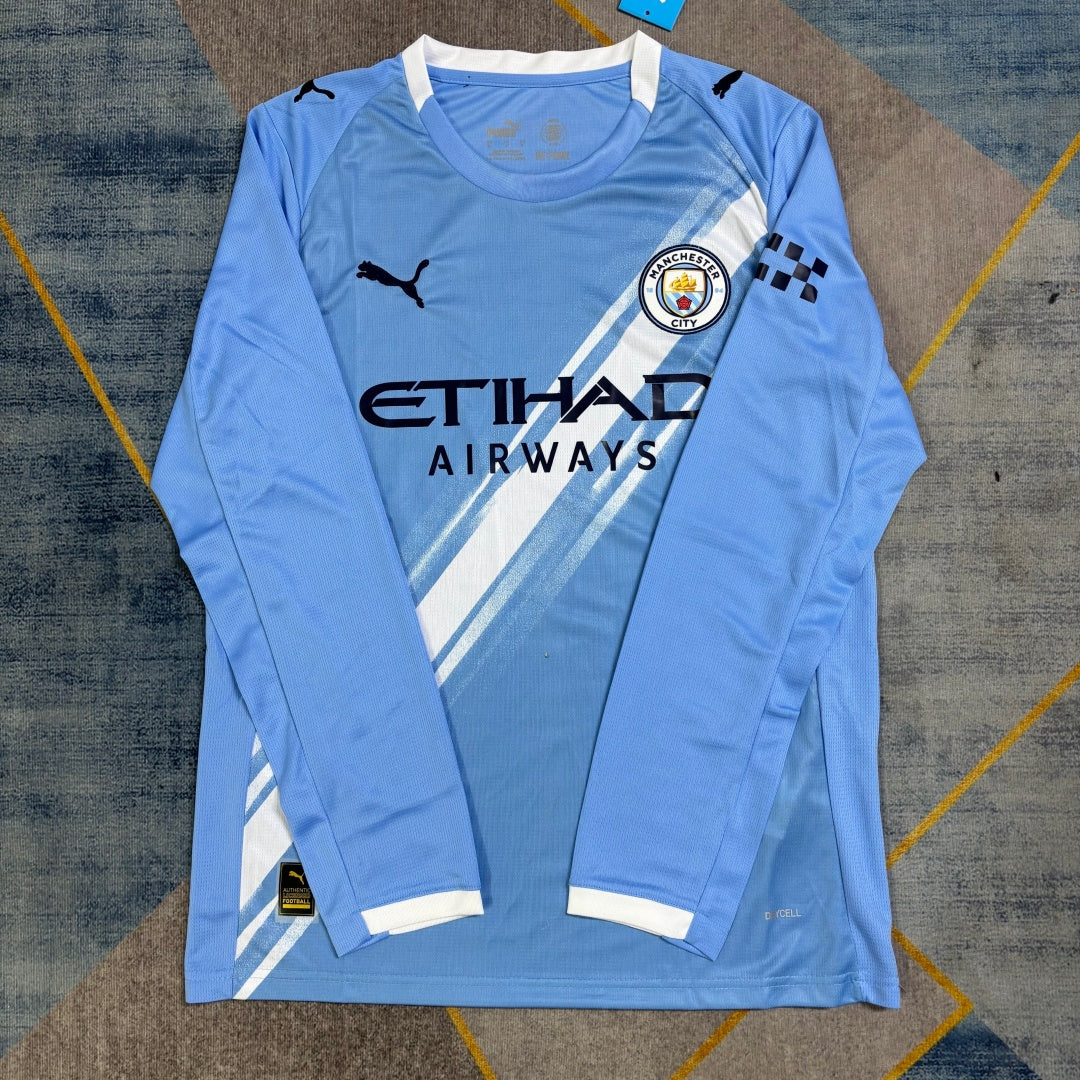 Maillot Manchester City - 25/26 Domicile Manches Longues
