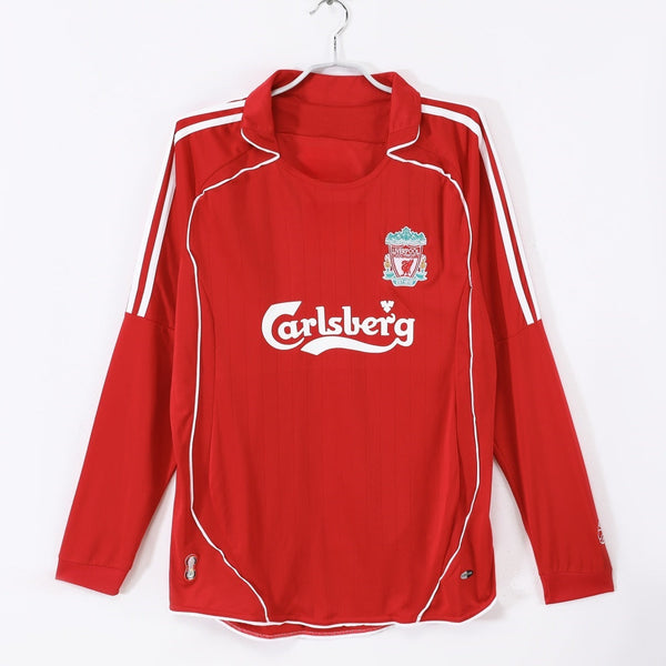 Maillot Liverpool - 2006-2007 Domicile Retro Manches Longues
