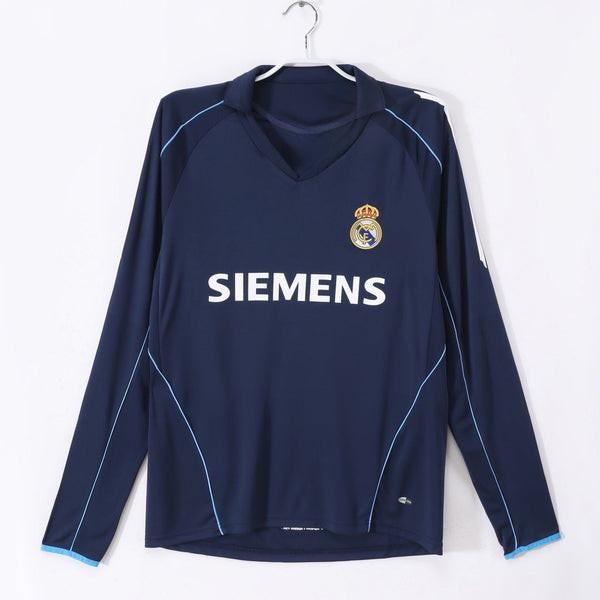 Maillot Real Madrid - 2005-2006 Extérieur Retro Manches Longues