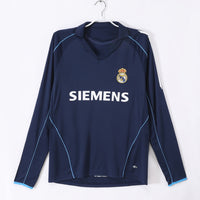 Maillot Real Madrid - 2005-2006 Extérieur Retro Manches Longues