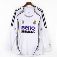 Maillot Real Madrid - 2006-2007 Domicile Retro Manches Longues