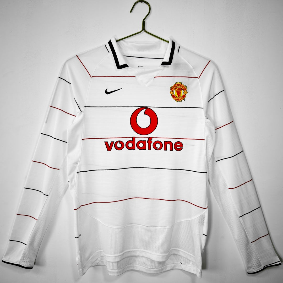 Maillot Manchester United maillot - 2003-2004 Extérieur Retro Manches Longues
