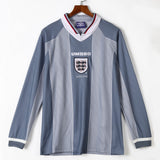 Maillot Angleterre - 1996 Extérieur Retro Manches Longues