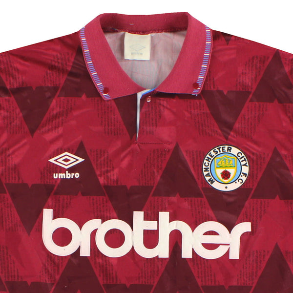 Maillot Manchester City - 1990-92 Extérieur