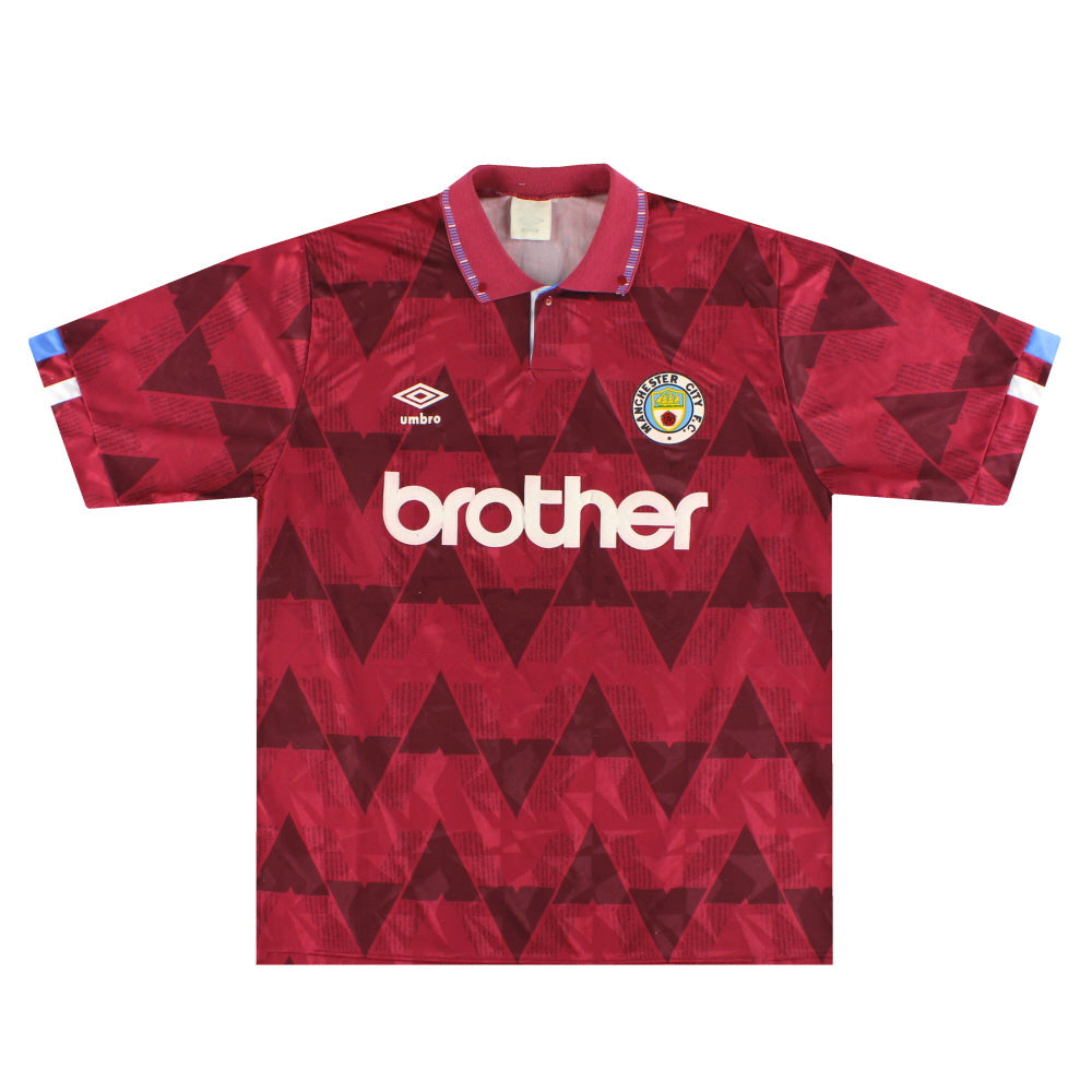 Maillot Manchester City - 1990-92 Extérieur