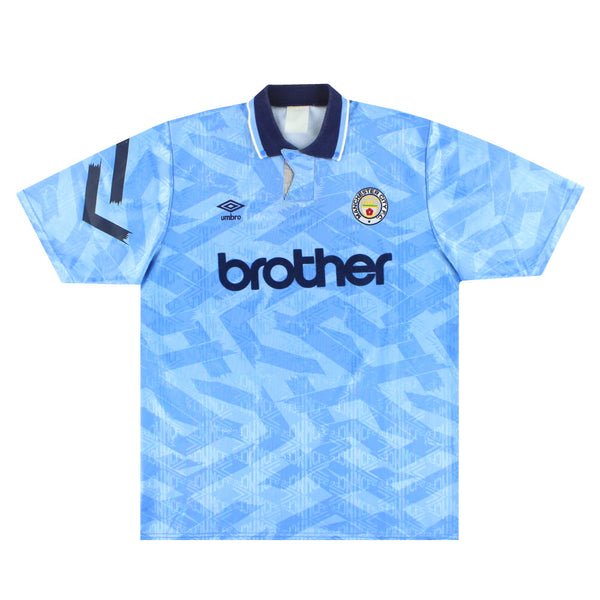 Maillot Manchester City - 1991-93 Domicile