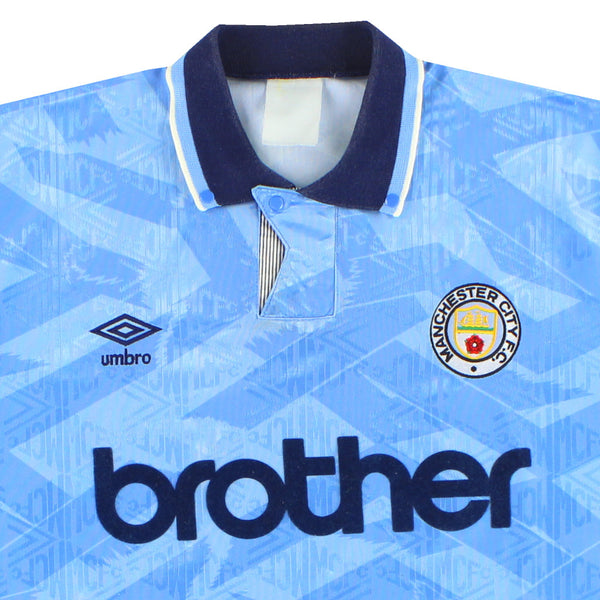 Maillot Manchester City - 1991-93 Domicile