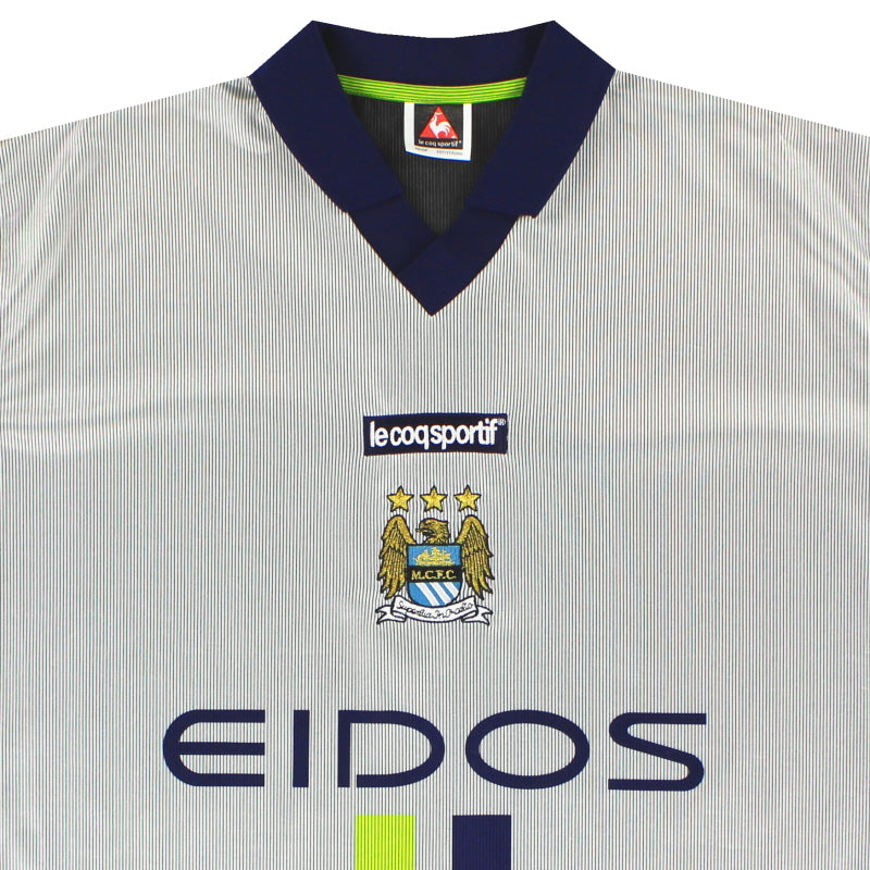 Maillot Manchester City Le Coq Sportif - 2000-02 Extérieur