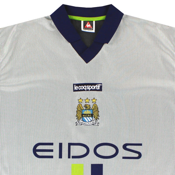 Maillot Manchester City Le Coq Sportif - 2000-02 Extérieur