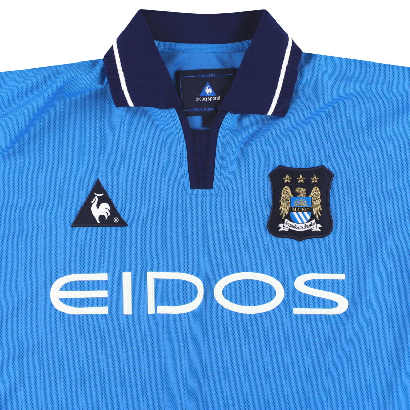 Maillot Manchester City Le Coq Sportif - 2001-02 Domicile