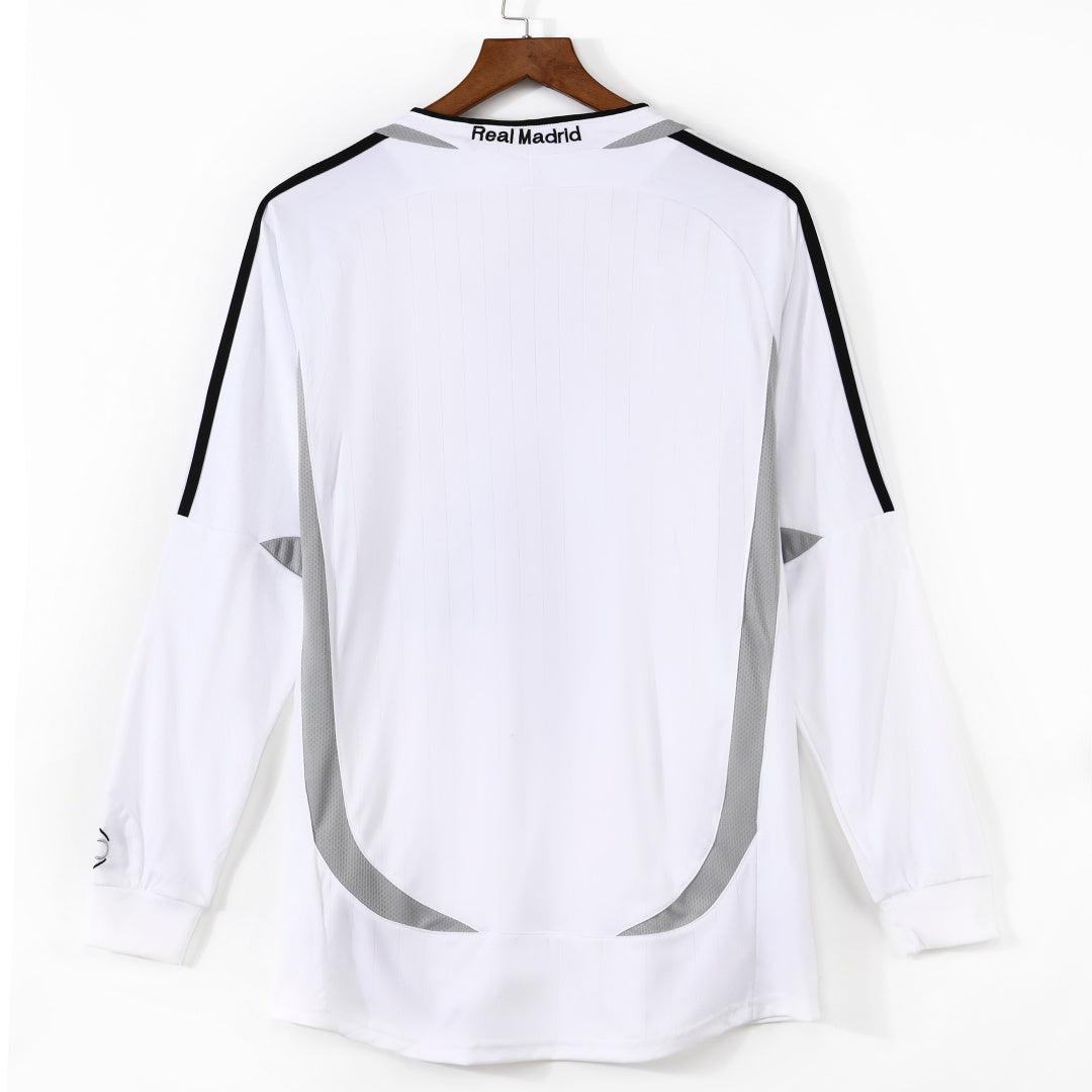 Maillot Real Madrid - 2006-2007 Domicile Retro Manches Longues
