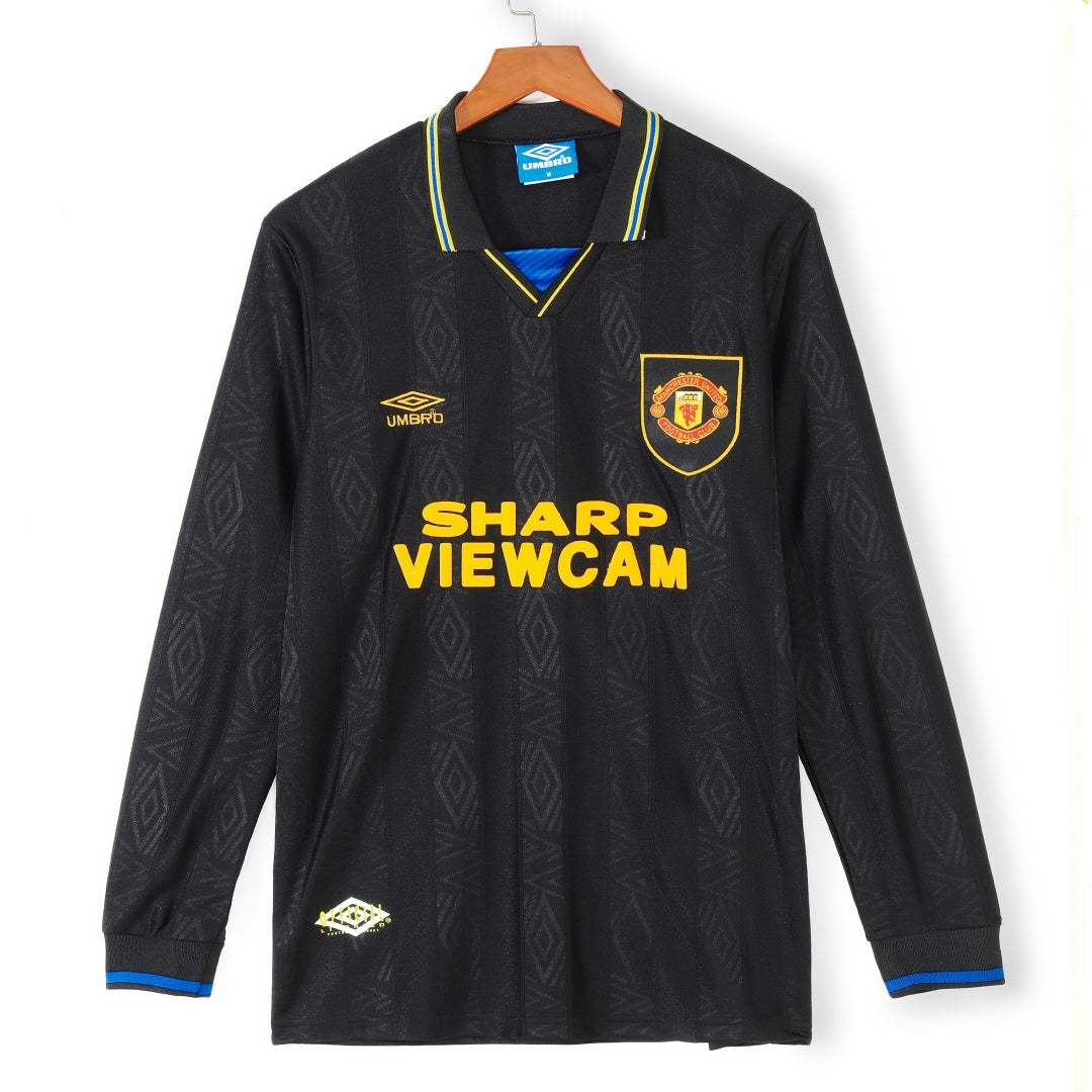 Maillot Manchester United maillot - 1993-1994 Extérieur Retro Manches Longues