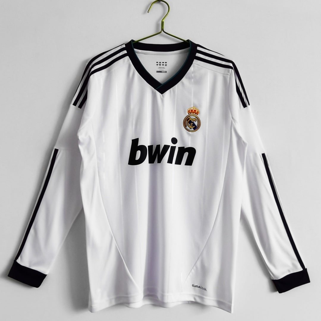 Maillot Real Madrid - 2012-2013 Domicile Retro Manches Longues