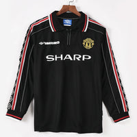 Maillot Manchester United maillot - 1998-1999 Extérieur Retro Manches Longues