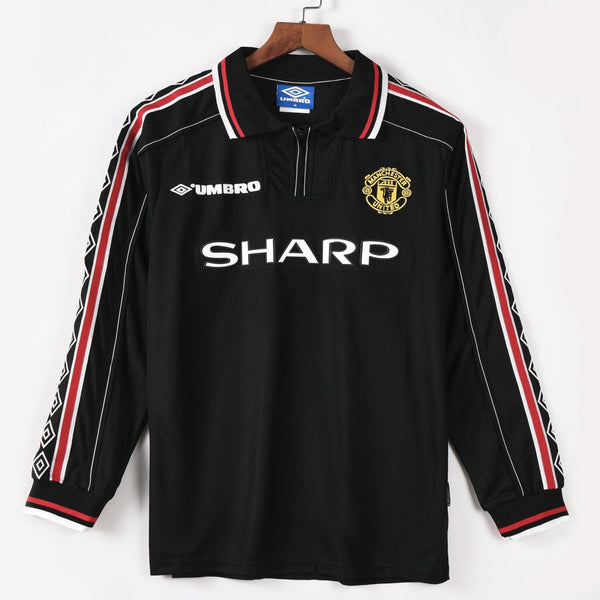 Maillot Manchester United maillot - 1998-1999 Extérieur Retro Manches Longues