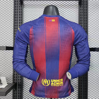 Maillot Barcelone - 25/26 Domicile Player Manches Longues
