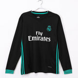 Maillot Real Madrid - 2017-2018 Extérieur Retro Manches Longues