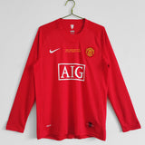 Maillot Manchester United maillot Rétro - 2007 Domicile Manches Longues