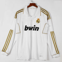 Maillot Real Madrid - 2011-2012 Domicile Retro Manches Longues