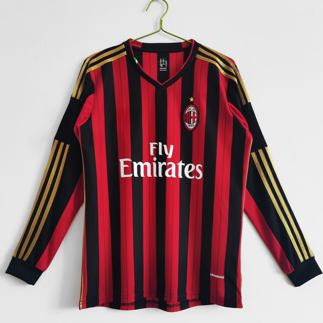 Maillot AC Milan Rétro - 2013 Domicile Manches Longues