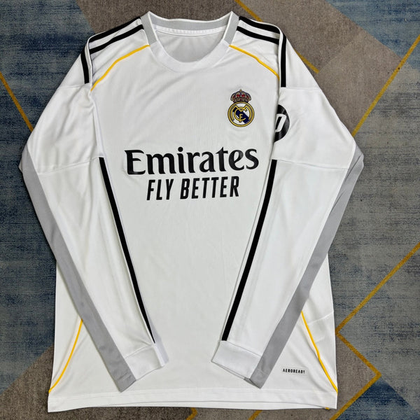 Maillot Real Madrid - 25/26 Domicile Manches Longues