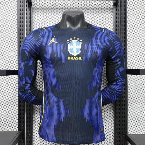 Maillot Brésil - 2026 Extérieur Player Manches Longues