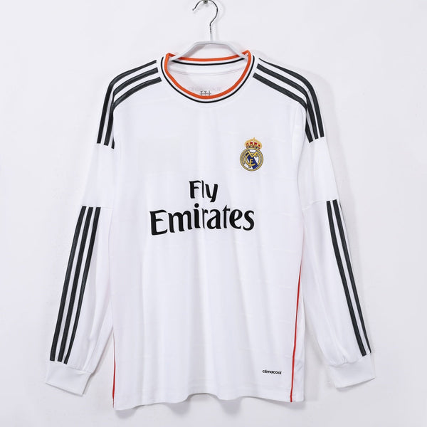 Maillot Real Madrid - 2013-2014 Domicile Retro Manches Longues