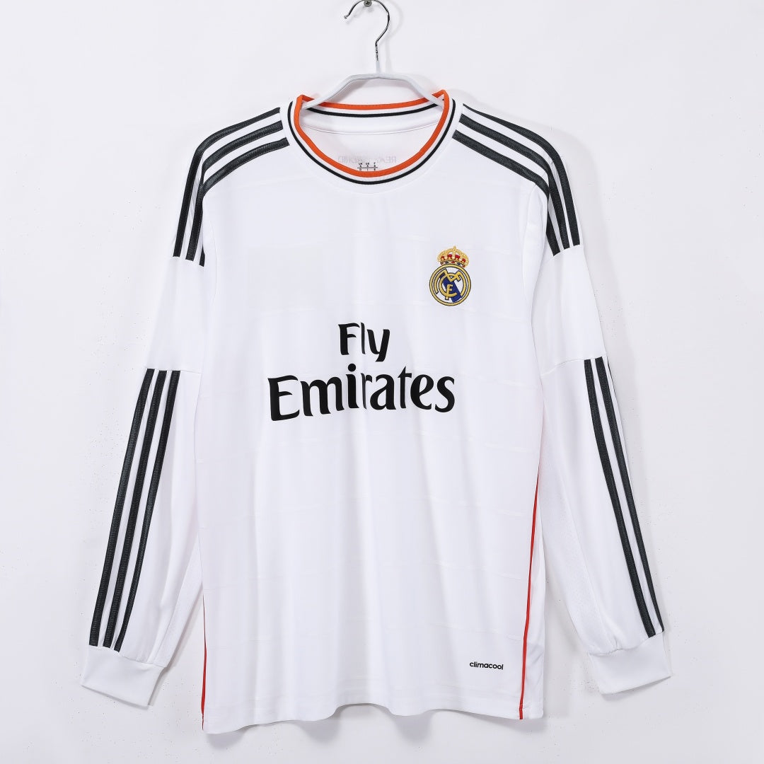 Maillot Real Madrid - 2013-2014 Domicile Retro Manches Longues