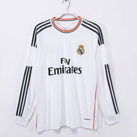 Maillot Real Madrid - 2013-2014 Domicile Retro Manches Longues