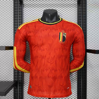 Maillot Belgique - 25/26 Domicile Player Manches Longues