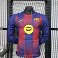 Maillot Barcelone - 25/26 Domicile Player Manches Longues