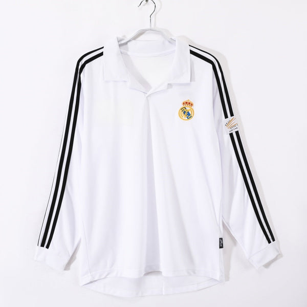 Maillot Real Madrid - 2002-2003 Domicile Retro Manches Longues