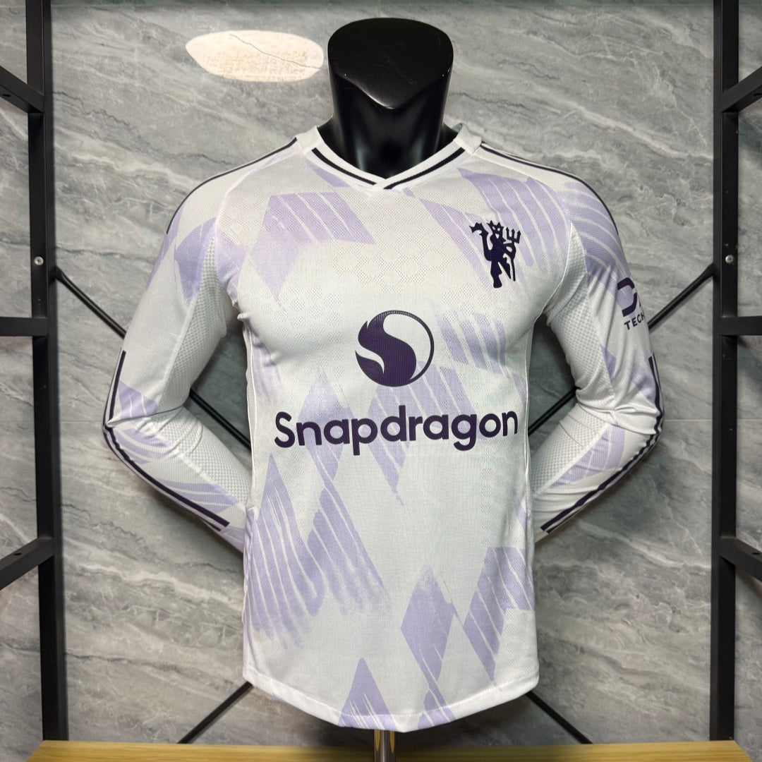 Maillot Manchester United - 25/26 Extérieur Player Manches Longues
