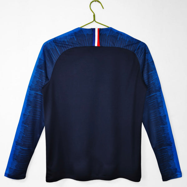 Maillot France - 2018 Domicile Retro Manches Longues