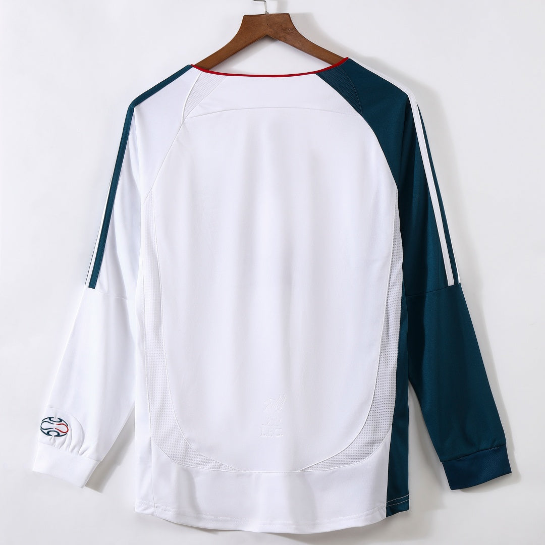 Maillot Liverpool - 2006-2007 Extérieur Retro Manches Longues