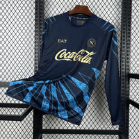 Maillot 25/26 Naples training blue Manches Longues