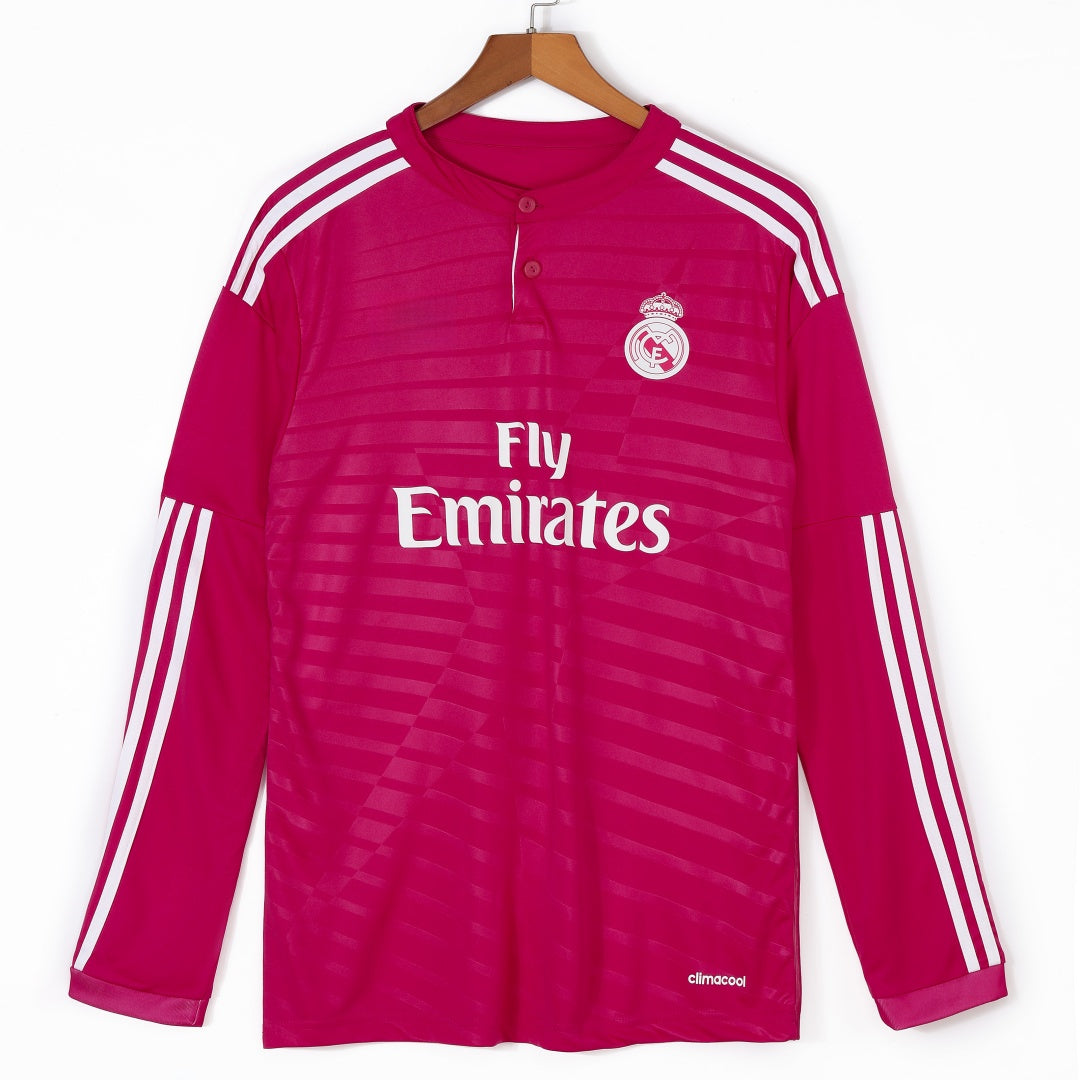 Maillot Real Madrid - 2014-2015 Extérieur Retro Manches Longues