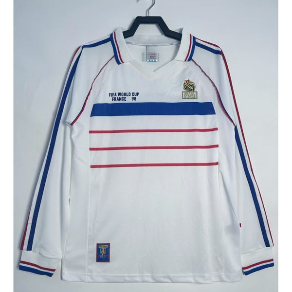 Maillot France - 1998 Extérieur Retro Manches Longues