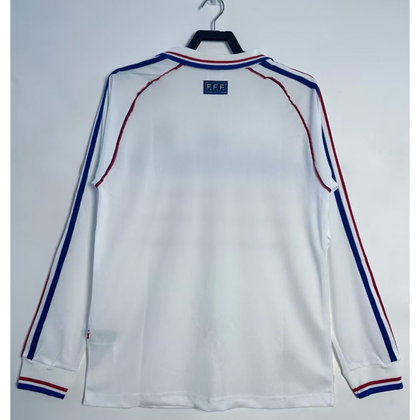Maillot France - 1998 Extérieur Retro Manches Longues