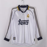 Maillot Real Madrid - 1998-2000 Domicile Retro Manches Longues