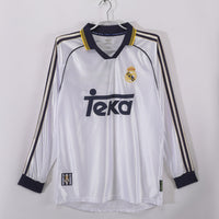 Maillot Real Madrid - 1998-2000 Domicile Retro Manches Longues