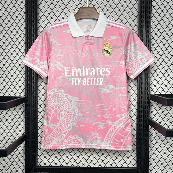 Maillot Real Madrid style Polo rose - 25/26 Spécial