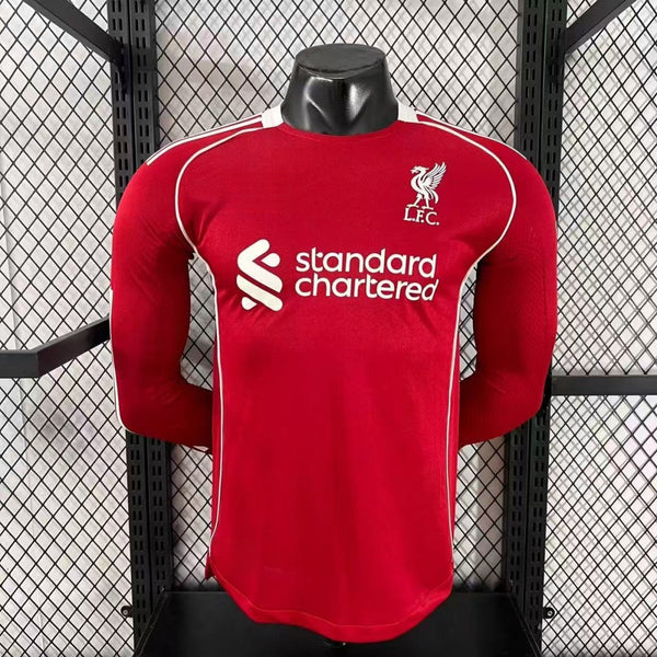 Maillot Liverpool - 25/26 Domicile Player Manches Longues