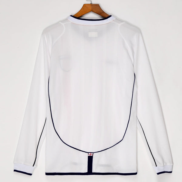 Maillot Angleterre - 2002 Domicile Retro Manches Longues