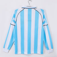 Maillot Argentine Rétro - 1998-1997 Domicile Manches Longues