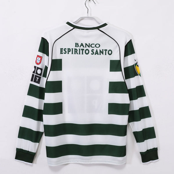 Maillot Sporting CP - 2001-2003 Domicile Retro Manches Longues