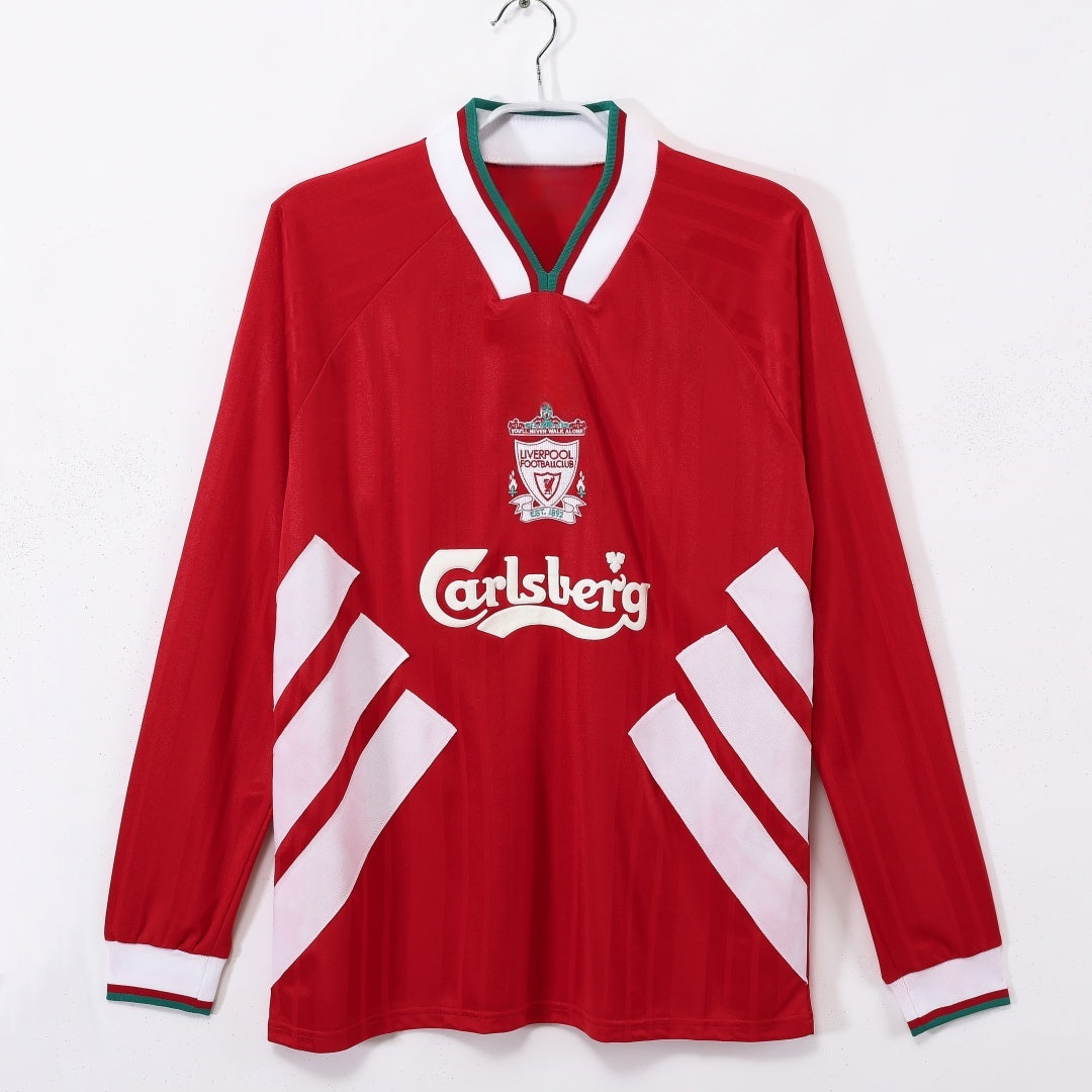 Maillot Liverpool - 1993-1995 Domicile Retro Manches Longues