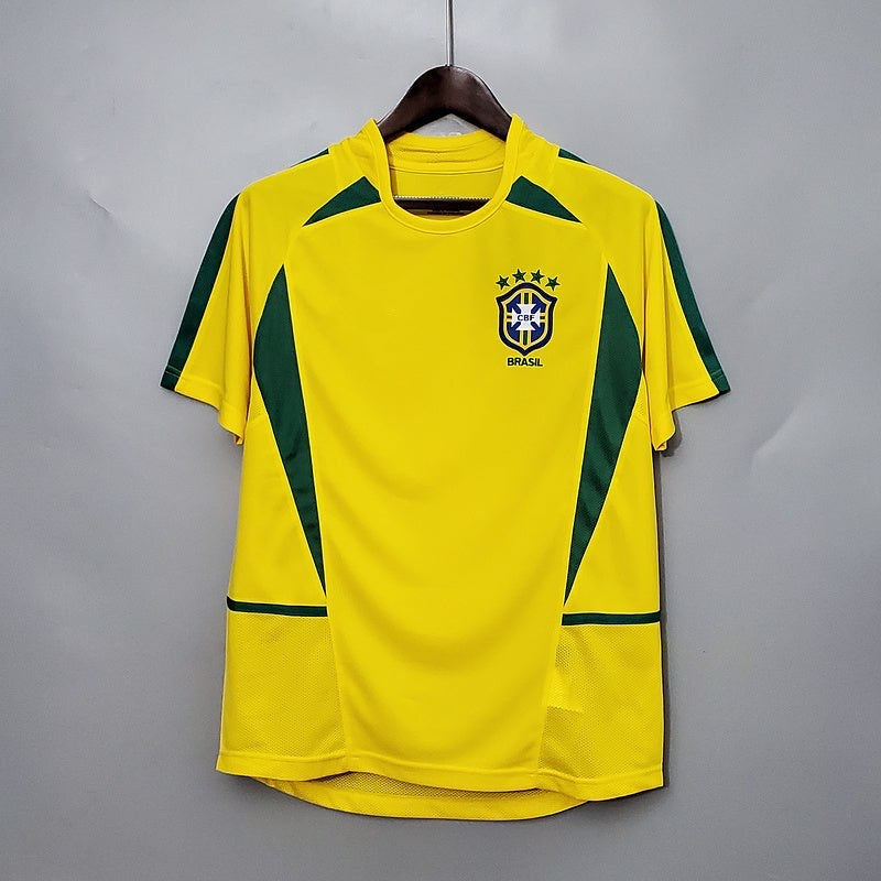 Maillot Brésil maillot - 2002 Domicile Retro