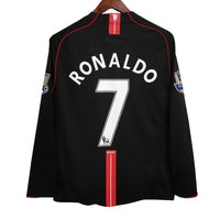 Maillot Manchester United maillot Rétro - 2007 extérieur Manches Longues