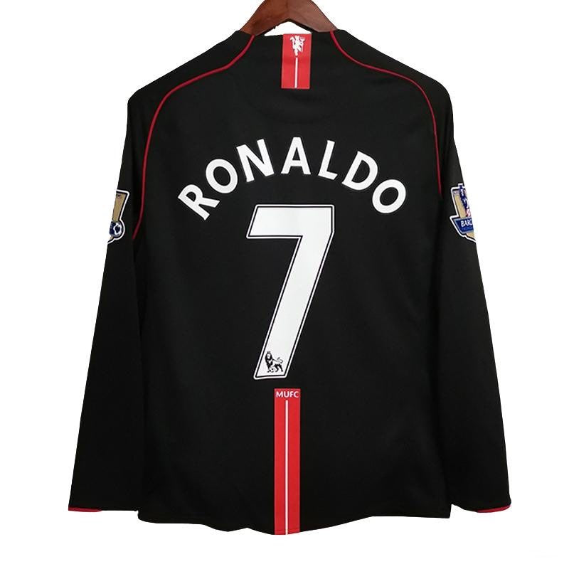 Maillot Manchester United maillot Rétro - 2007 extérieur Manches Longues